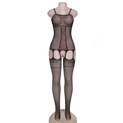 Боди сетка Croch Front Black (M)