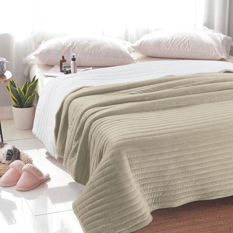 Плед 220х240 Sofi De MarkO Либерти бежевый