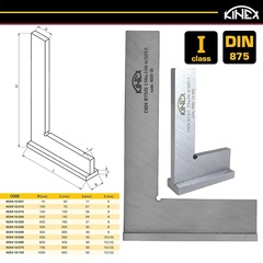 Угольник поверочный 500х330мм кл.1 (УШ- с упором) DIN875 Kinex 4034-12-050 (K)
