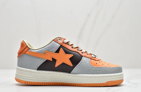 Bape Bapesta 'Orange/Grey' 