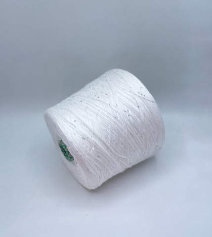 G&G Filati  (пр.Италия),art-Eucalipto, 720м/100гр, 100%Эвкалипт+пайетка(серебро) , цвет-Молочный, арт-34149