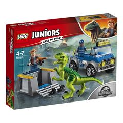 LEGO Juniors: Jurassic World — Грузовик спасателей для перевозки раптора 10757