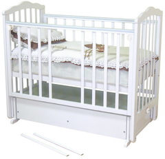 С 669  Кровать детская "Элина" ЗН с/с М п/п ортопед (слоновая кость)