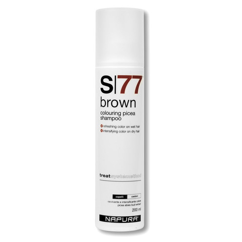 NAPURA Coloring S77 Brown shampoo Оттеночный шампунь для коричневых оттенков (SLS free) 200 мл купить за 2590 руб
