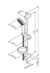 Душевой комплект AM.PM Like - F0180064