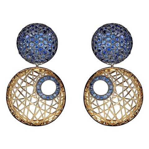 Серьги с Сапфирами, E0260-8/2