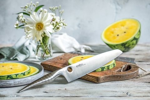 Нож кухонный Поварской-Шеф Модерн 20см Samura Reptile