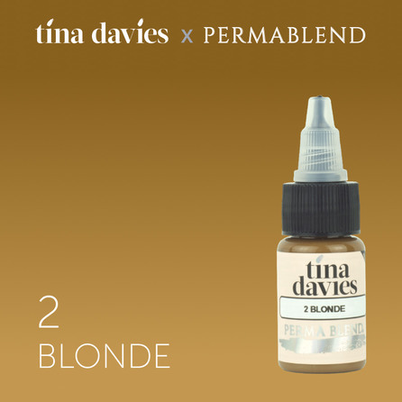 2. Blonde пигмент для бровей   "Tina Davies 'I Love INK' Permablend