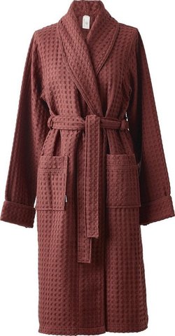 Халат вафельный Aquanova Viggo Mahogany терракотовый