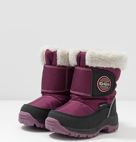 KicKers ботинки зимние Low boots Black purple