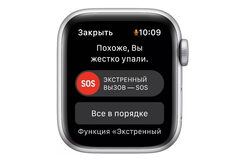 Смарт часы Apple Watch Nike SE GPS, 44mm Silver Aluminium Case with Pure Platinum/Black Nike Sport Band - Regular (MKQ73GK/A)