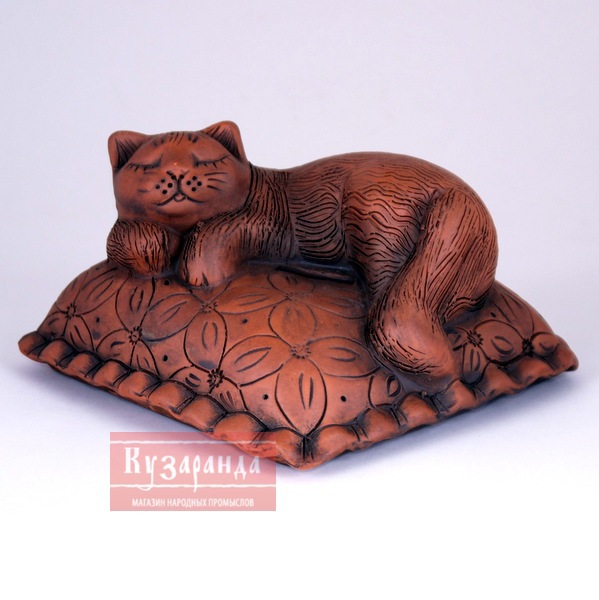 Копилка Кошка на подушке