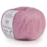 Пряжа Gazzal Super Kid Mohair 64412 розовый