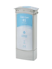 Струйный картридж Sakura C4934A (№81 Light Cyan) для HP Designjet 5000/5000PS/5500/5500PS, водорастворимый тип чернил, светло-голубой, 750 мл.