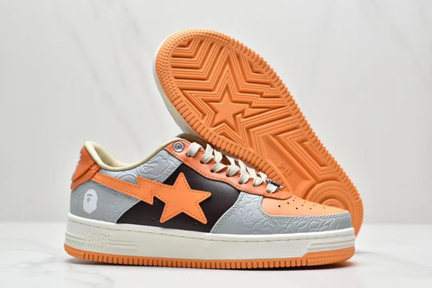 Bape Bapesta 'Orange/Grey' 