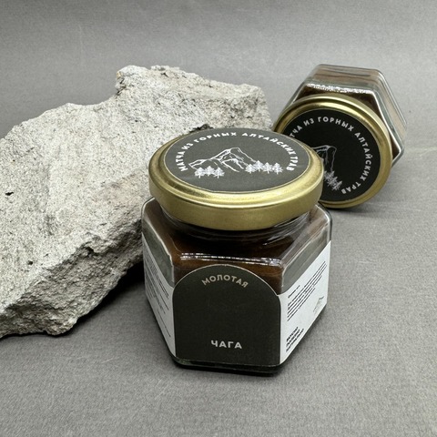 Матча из чаги в стеклянной банке 50гр