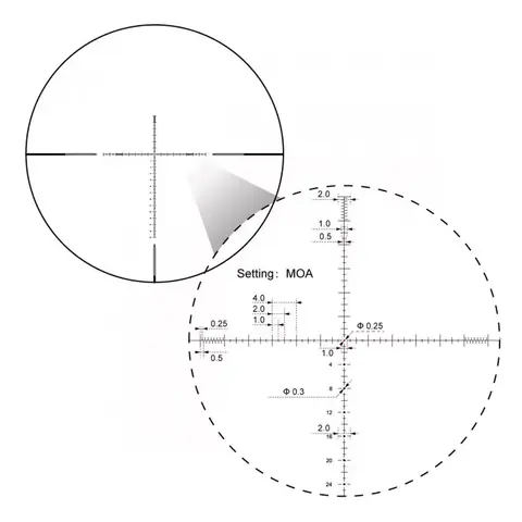 Vector Optics ORION PRO MAX 6-24x50 HD FFP MOA (SCFF-44)