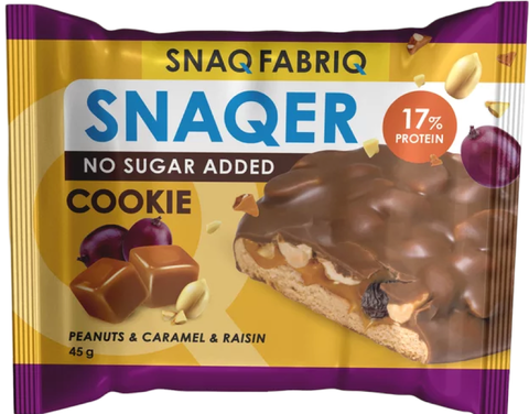 Печенье SNAQ FABRIQ глазированное Арахис, изюм и карамель 45г