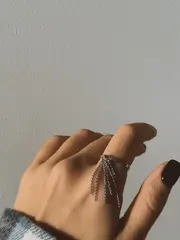 Кольцо узкое с кистью