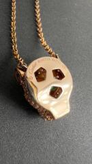 Колье цепочка с подвеской голова ПАНТЕРЫ коллекция PANTHERE в обсыпке