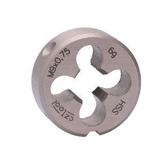 Плашка М 9,0х0,75 DINEN22568 HSS 6g 25х9мм Bucovice(CzTool) 240092