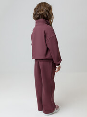 брюки  для девочки  КР 400875/бордовый 1411 к651