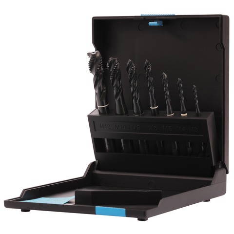 Набор метчиков машинных M3 -M12 HSSE-VAP DIN371/376 (Винт., C/2,5P, R39) 7пр Volkel 47862