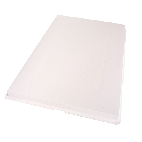 Прозрачная коробка для торта с пьедесталом (аквариум) 60*40*16,5 см, белая