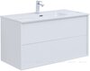 Aquanet 298573 Тумба с раковиной Lino 80 (Flat) белый глянец (298573)