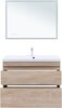 Aquanet 345807 Тумба с раковиной Нота new 100 напольная 2 ящ. цв.дуб светлый (345807)