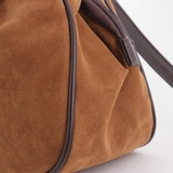 Сумка Саломея 479 эко-замша миндаль