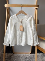 Новая блузка из хлопка и льна Little Cotton Clothes, 122