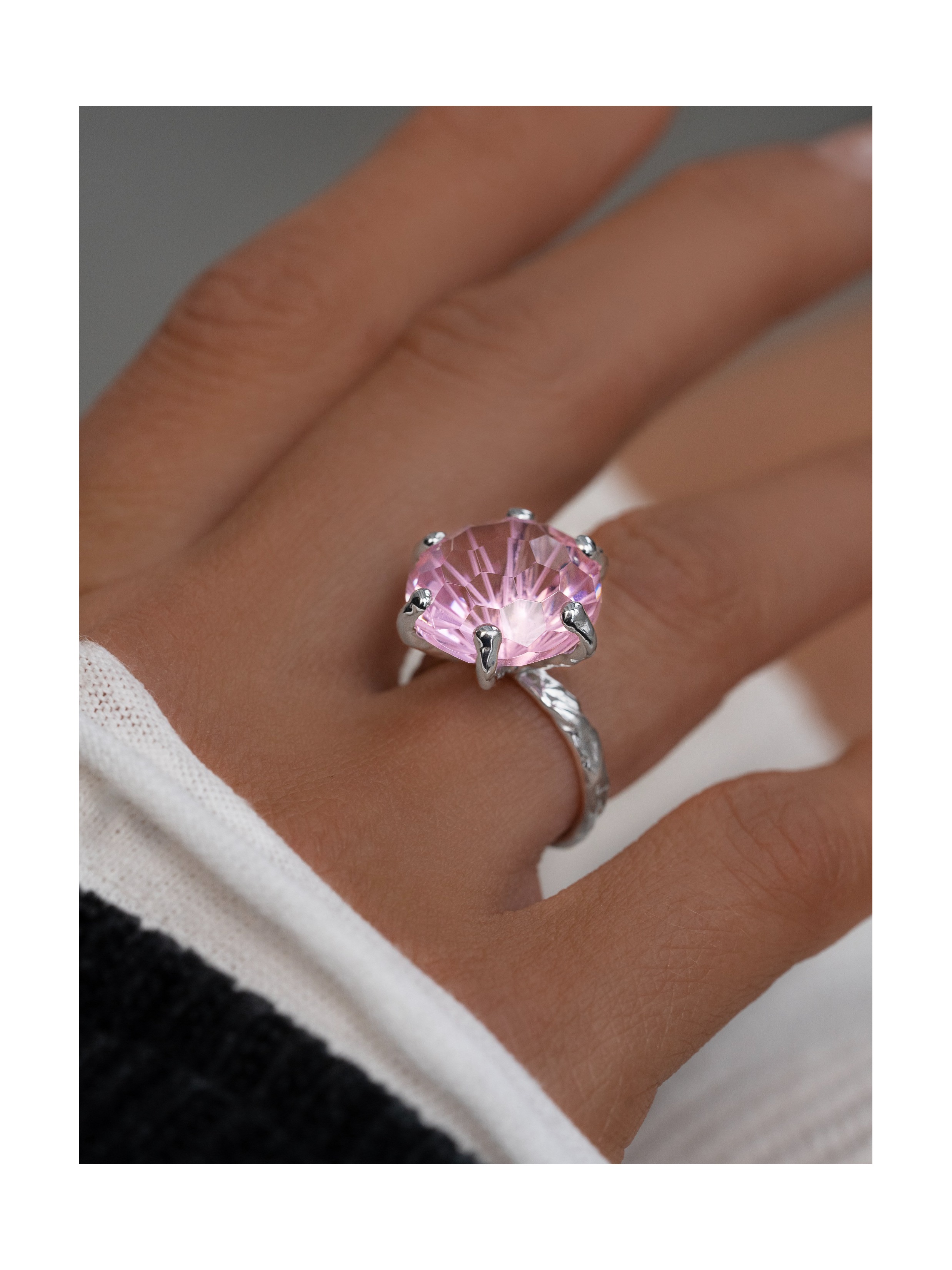 Кольцо Фацелия Розовая