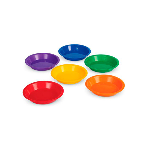 LER0745 Цветные тарелки для сортировки, 6шт. Learning Resources