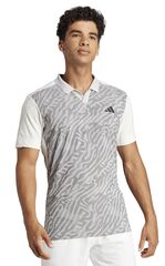 Теннисное поло Adidas Tennis Airchill Pro Freelift Poloshirt - grey two/black/off white