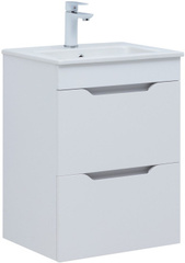 Aquanet 330455 Тумба Практика 50 2 ящ. цв.белый матовый (330455) фото