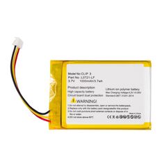 Аккумулятор для ремонта колонки JBL Clip 3 (1000mAh, 3.7V)