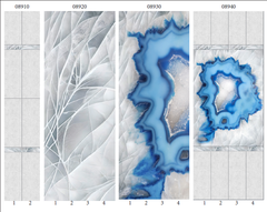 Панель ПВХ фотопечать 3D Panda Агат 2700х250 мм