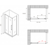 Abber Schwarzer Diamant AG30160BMH-S80BM Душевой уголок, 160x80x195