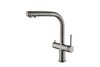Aquatek AQ1385BGM AQ1385BGM ЕВРОПА смеситель для кухни с подключением к фильтру питьевой воды, шлиф. черный хром