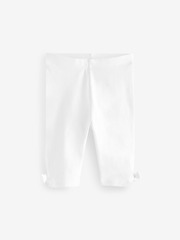 Легинсы укороченные для девочки Next 977-657, Белый