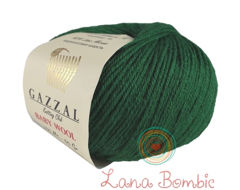 Пряжа Gazzal Baby Wool 814 изумруд