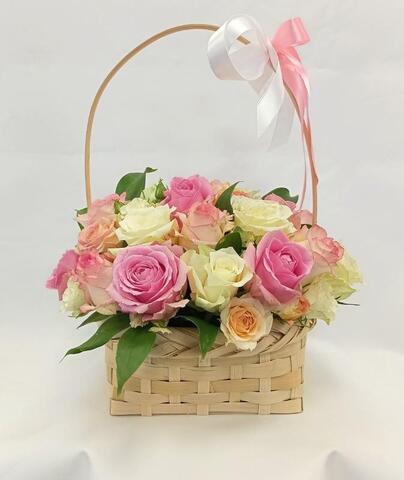 Корзина с розами Ароматный вдох
