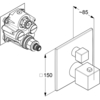Kludi 548853975 Kludi 548853975 DECUS встраиваемый смеситель для душа с термостатом, SLIM.BOXX 88022 черный мат