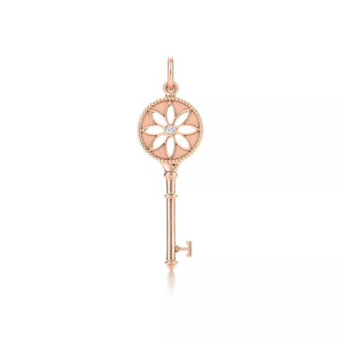 Кулон из розового золота 18k с бриллиантом , Tiffany 💠Daisy key. В наличии