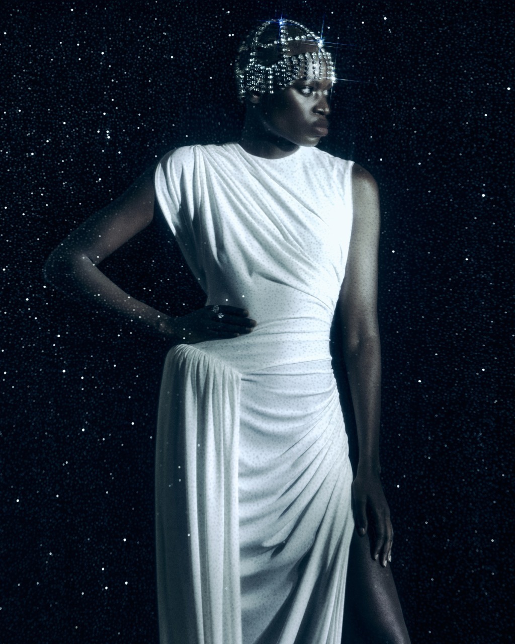 Платье с буфом