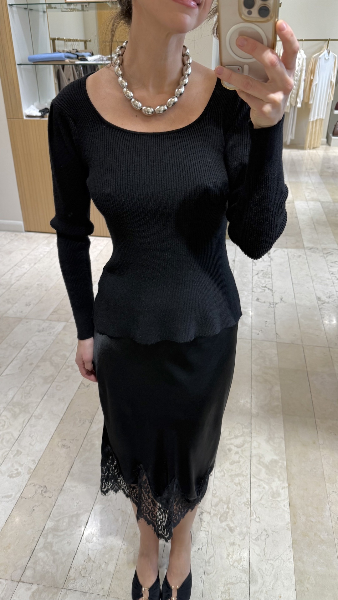 Лонгслив в рубчик