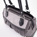 Сумка Саломея 852 мульти итальянский серо-черный