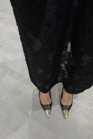 Платье-комбинация «Пёрышки» черное