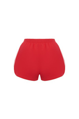 Шорты из футера Красный